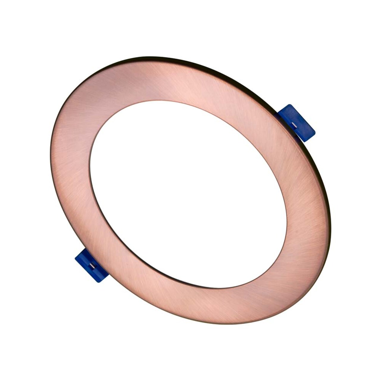 DLE6 Series 6 in. Round Aged Copper Flat Panel LED Downlight in 2700K